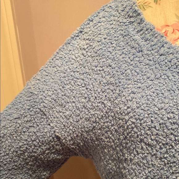 Sanctuary Blue V-Neck Sweater with Textured Knit - Picture 3 of 10